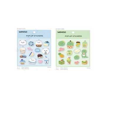 Stikers milk tea series c -  Miniso