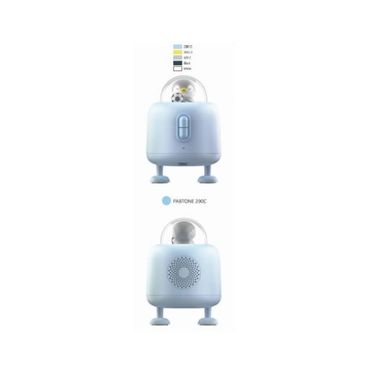 Parlante wireless con luz nocturna modelo d-66 mini family series azul -  Miniso