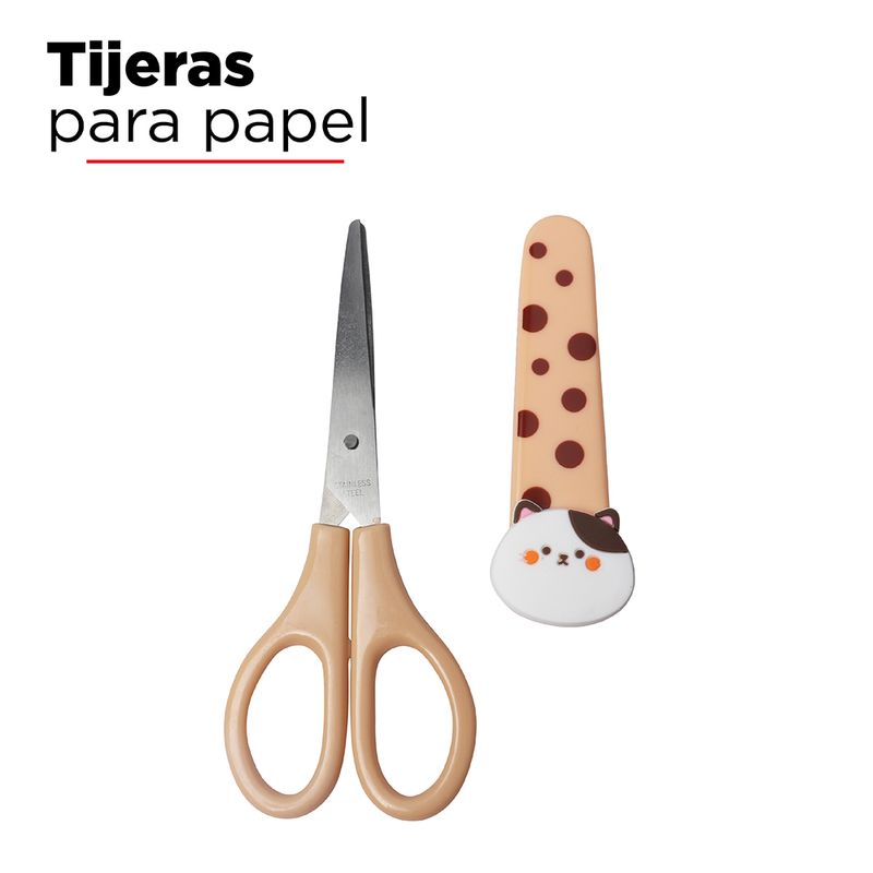 Tijeras-milk-tea-series-gatito-Miniso-2-7528