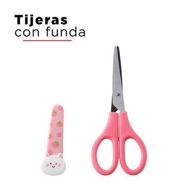 Tijeras de papelería de conejo milk tea series -  Miniso