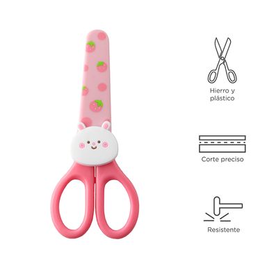 Tijeras de papelería de conejo milk tea series -  Miniso