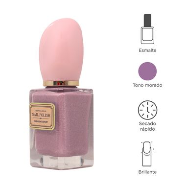 Esmalte para uñas morado brillante 15ml -  Miniso