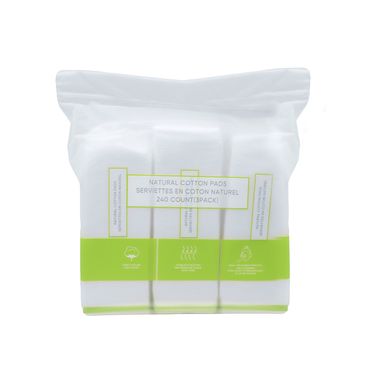 Paquete de almohadillas de algodón blanco 240 pzas -  Miniso