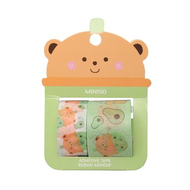 Adhesivo washi milk tea series little bear 2 pzas -  Miniso
