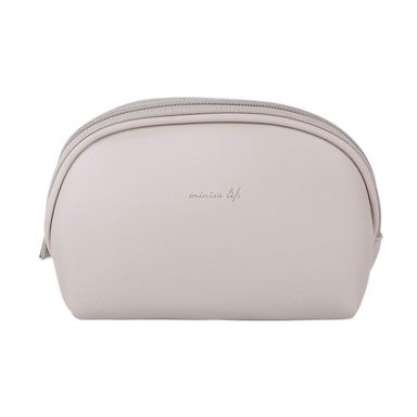 Cosmetiquera semicircular sencilla beige oscuro - Miniso