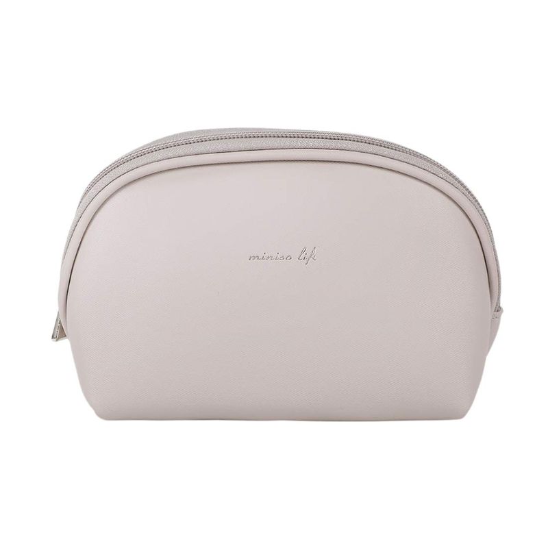 Cosmetiquera-semicircular-sencilla-beige-oscuro-Miniso-1-2472