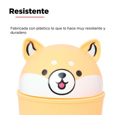 Tacho de basura de escritorio mini family sports shiba - Miniso