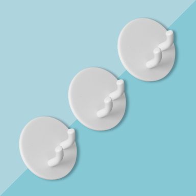 Gancho doble con montaje redondo 3 pzas - Miniso
