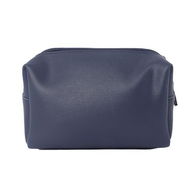 Cosmetiquera de color solido azul marino - Miniso