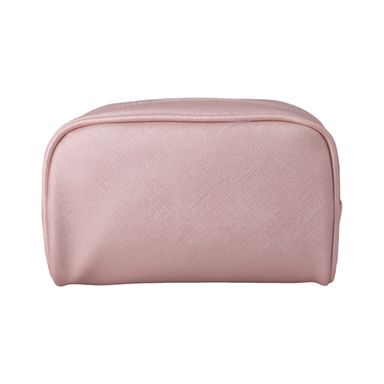 Cosmetiquera rectangular nacarada con borde redondo rosa - Miniso