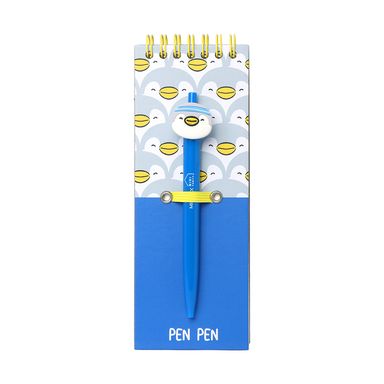 Set de libreta memo con lapicero pen pen mini family series -  Miniso
