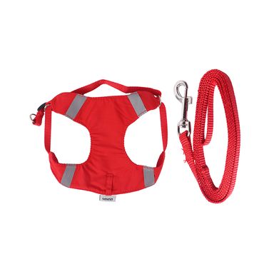 Juego de arnés y correa para mascotas rojo - Miniso