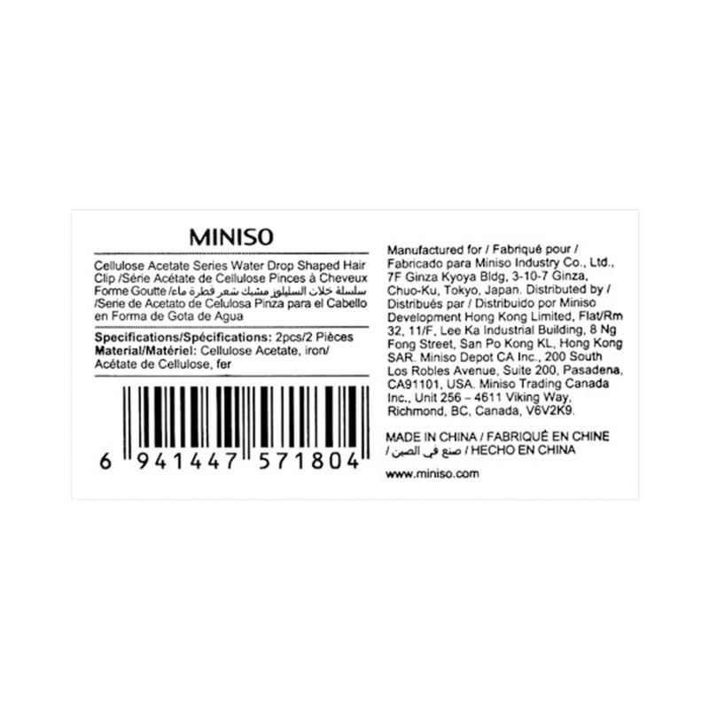 Broches-para-el-cabello-en-forma-de-gota-modelos-mixtos-cellulose-acetate-series-Miniso-5-8035