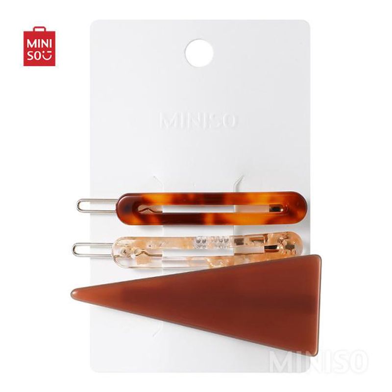 Broches-para-el-cabello-triangular-modelos-mixtos-3-pzs-cellulose-acetate-series-Miniso-2-8037