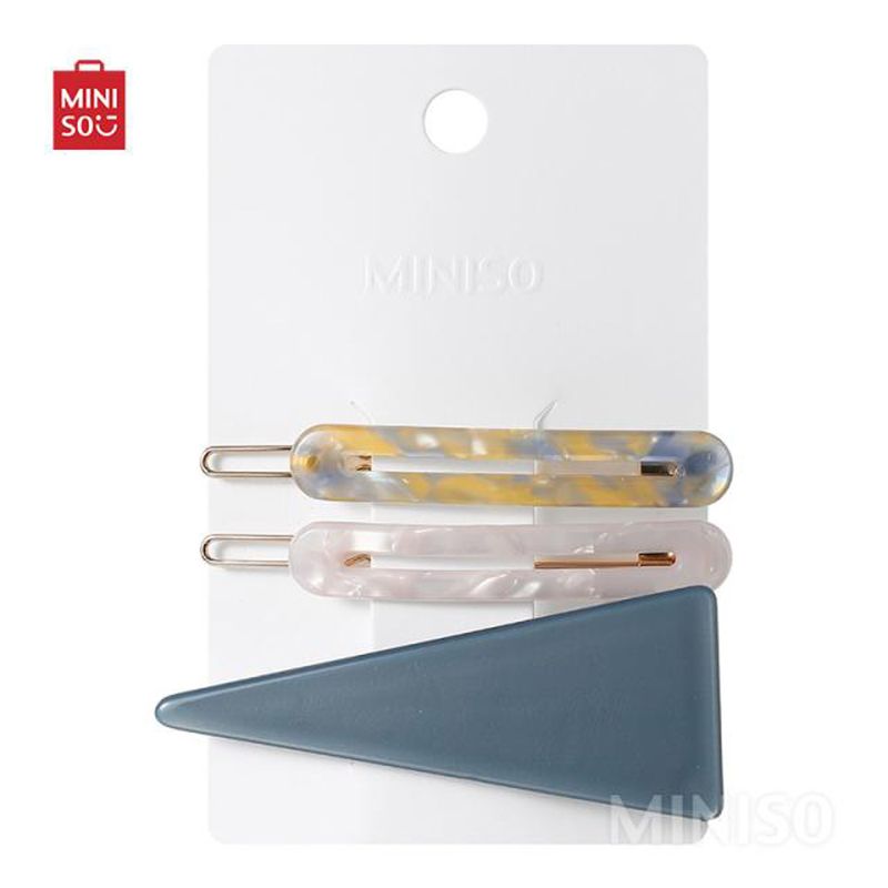 Broches-para-el-cabello-triangular-modelos-mixtos-3-pzs-cellulose-acetate-series-Miniso-3-8037