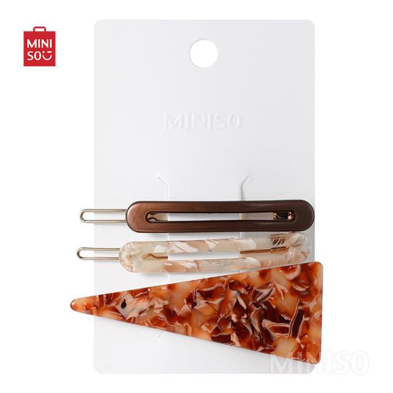 Broches-para-el-cabello-triangular-modelos-mixtos-3-pzs-cellulose-acetate-series-Miniso-4-8037
