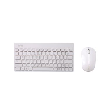 Set de teclado y mouse inalámbrico blanco/gris modelos mixtos  -  Miniso