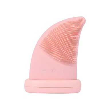 Cepillo facial de silicon con forma de aleta de tiburon rosa -  Miniso