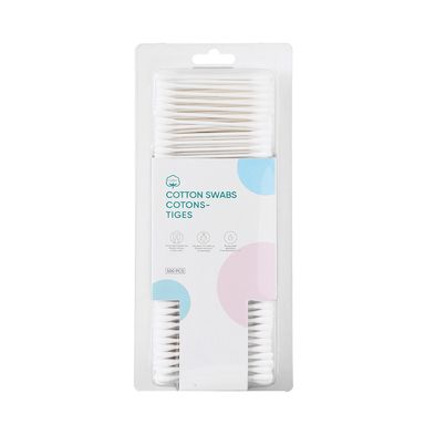 Hisopos de algodón premium ecologicos con palitos de papel 500 pzas - Miniso