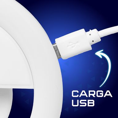 Lámpara recargable con clip para celular 3.5 in rgb -  Miniso