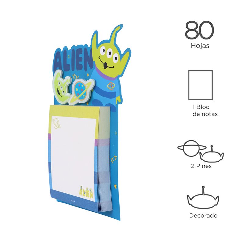Cuaderno-memo-con-broche-toy-stoy-collection-alien-80-hojas-Toy-Story-2-7642