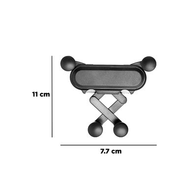 Soporte de celular por gravedad para automovil negro - Miniso