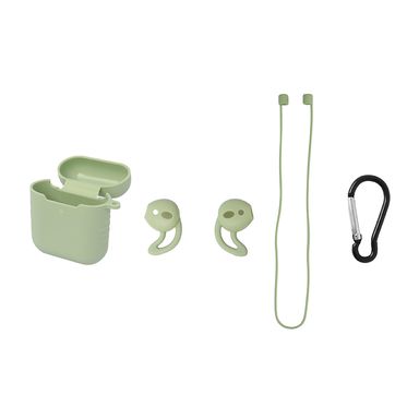 Kit de accesorios para airpods estuche protector verde - Miniso