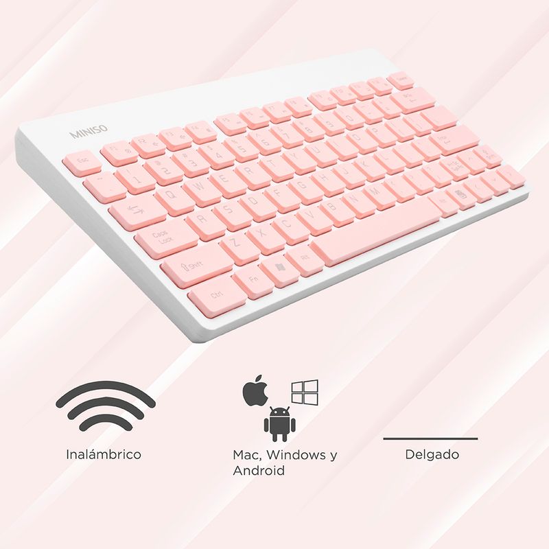 Set-de-teclado-y-mouse-inal-mbrico-blanco-rosa-Miniso-2-6113