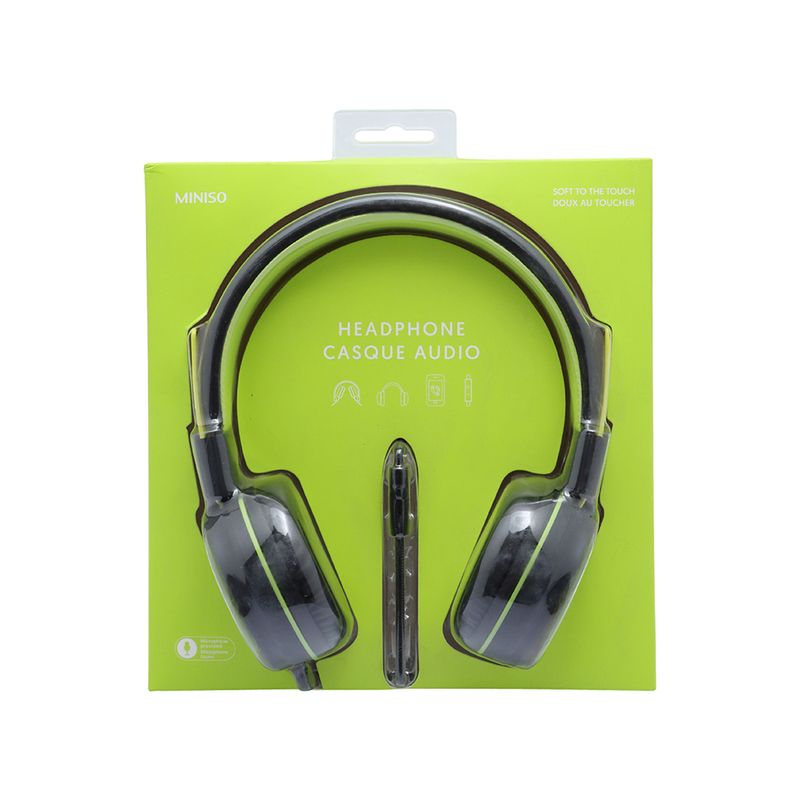 Aud-fonos-de-diadema-de-cable-verde-negro-Miniso-7-5218