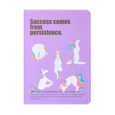 Cuaderno stitch bound A5 school season series yoga de unicornio 40 hojas -  Miniso
