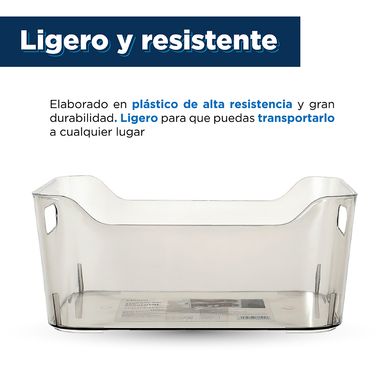 Organizador de plástico transparent series gris transparente S -  Miniso