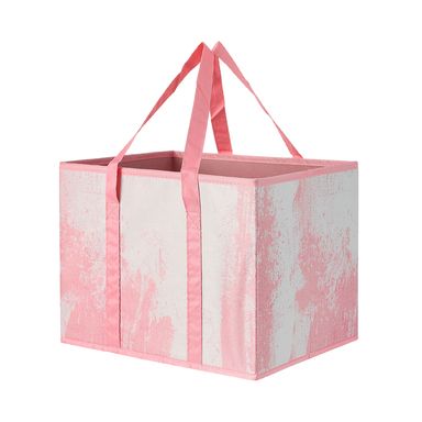 Contenedor de almacenamiento con asa de correa color explosion rosa -  Miniso