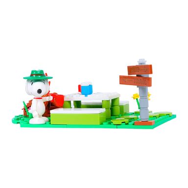Bloques de construcción de snoopy collection mesa de picnic 78 pzas -  Snoopy