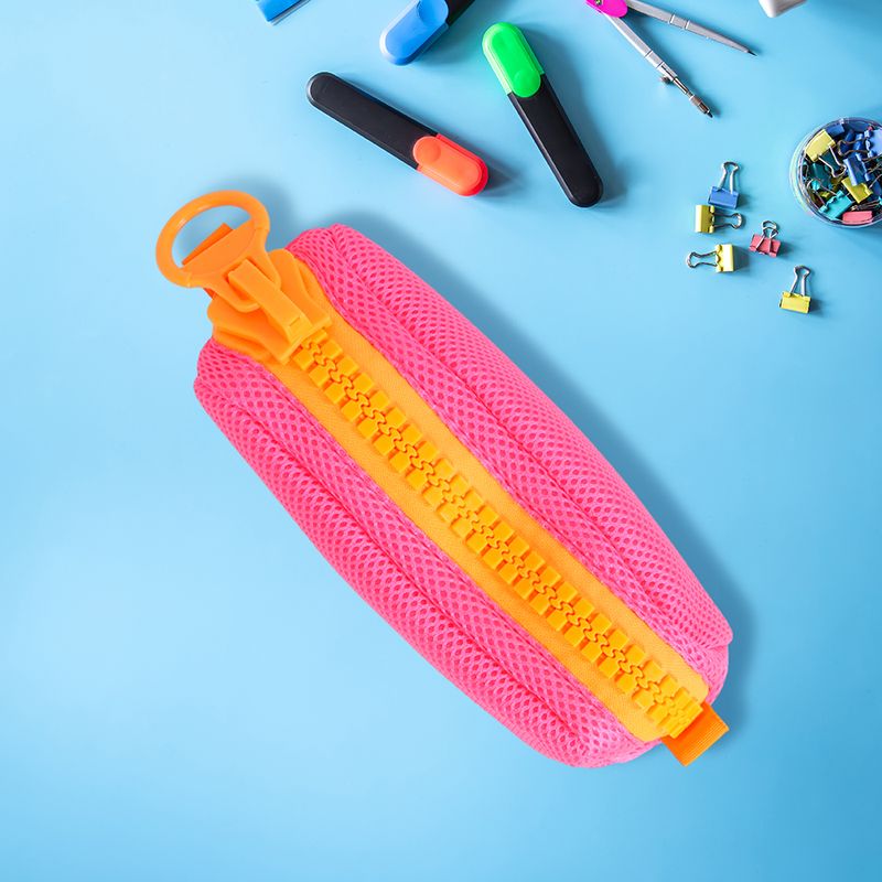 Cartuchera-de-malla-school-season-series-20-7-7-cm-rosa-fluorescente-Miniso-3-8256
