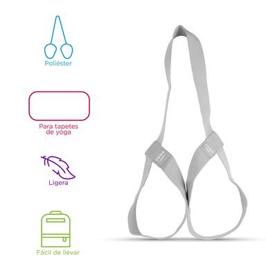Correa de tapete de yoga miniso sports gris -  Miniso