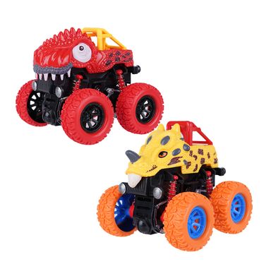 Set de dinosaurios 10u tiranosaurio y triceratops 2 pzas -  Miniso