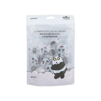 Mascarilla comprimida panda 25 pzs v30 -  We Bare Bears