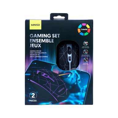 Set de gaming colorido modelo X66 2 pzas negro -  Miniso