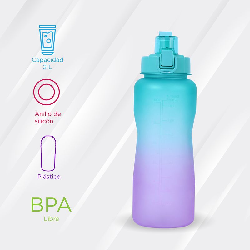 Tomatodo-de-pl-stico-de-gran-capacidad-colores-degradado-con-asa-verde-y-morado-2L-Miniso-2-8587