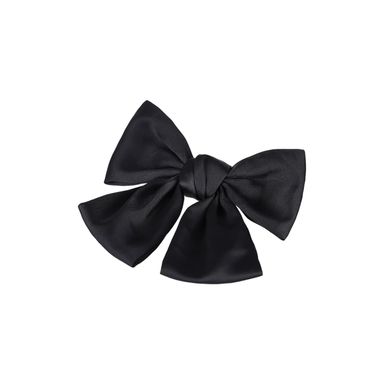 Broche para el cabello con moño liso grande negro -  Miniso