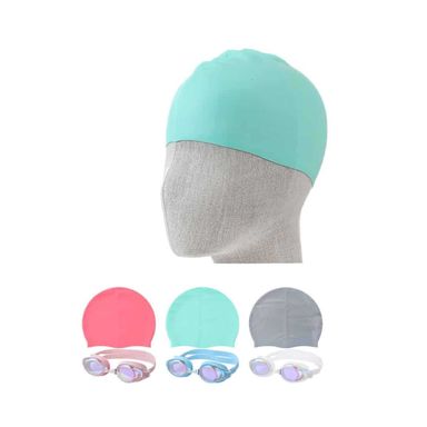 Set de goggles para adultos con gorro de natación polarizadas de macaron modelos mixtos - Miniso