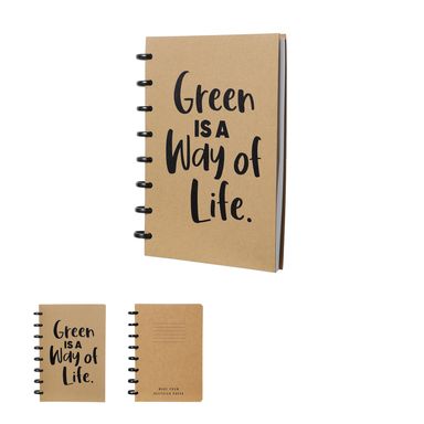 Cuaderno en anillo A5 eco-friendly series 96 hojas diseños mixtos -  Miniso