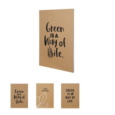 Cuaderno en puntada A4 eco-friendly series 32 hojas diseños mixtos -  Miniso