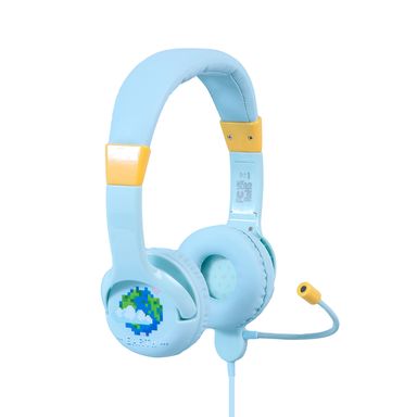 Audífonos de diadema con cable y micrófono boom modelo tf-2006 i love earth azul cielo -  Miniso
