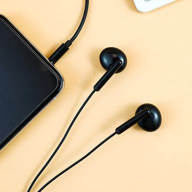Audífonos de 3.5mm de media pulgada modelo w001031 negro -  Miniso