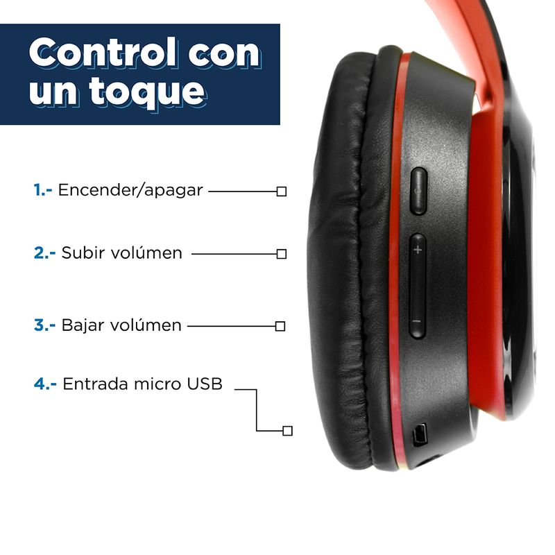 Aud-fonos-de-diadema-inal-mbricos-de-bloqueo-de-color-ajustable-modelo-h08-negro-y-rojo-Miniso-5-9572