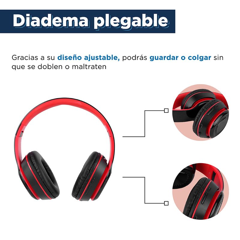 Aud-fonos-de-diadema-inal-mbricos-de-bloqueo-de-color-ajustable-modelo-h08-negro-y-rojo-Miniso-6-9572