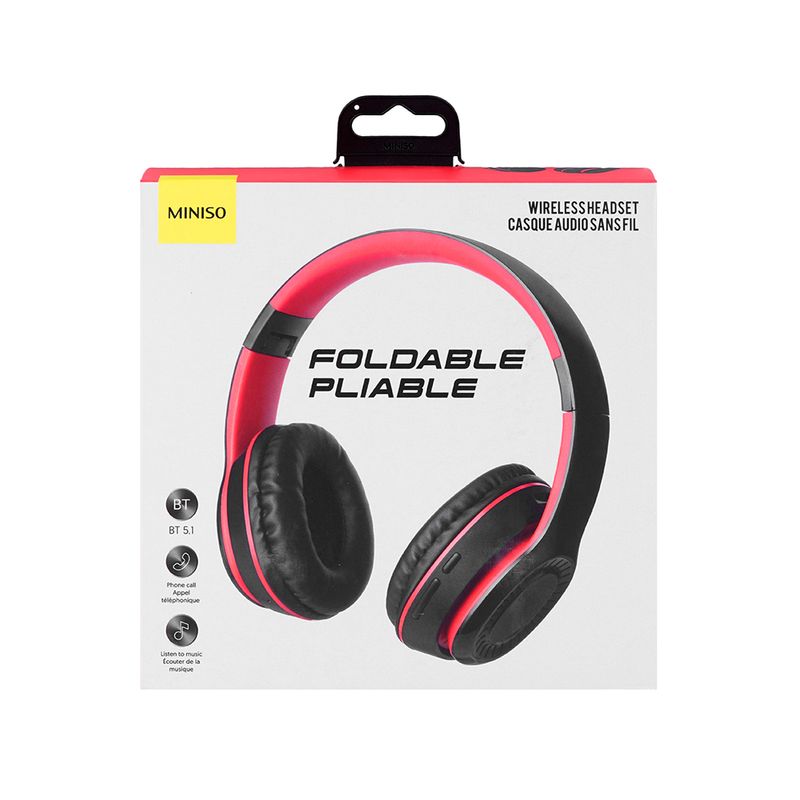 Aud-fonos-de-diadema-inal-mbricos-de-bloqueo-de-color-ajustable-modelo-h08-negro-y-rojo-Miniso-8-9572