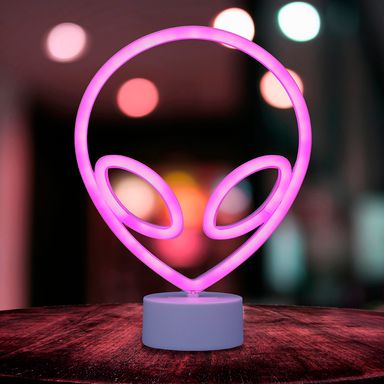 Luz alienigena con base desmontable modelo fl-wxt-01 luces rosa -  Miniso