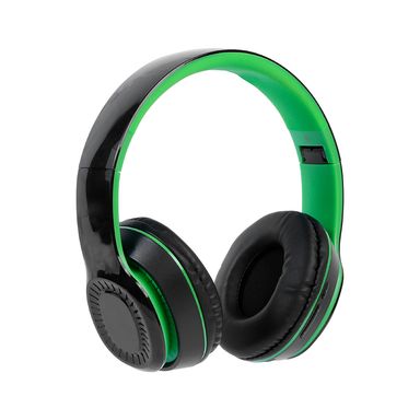 Audífonos de diadema inalámbricos de bloqueo de color ajustable modelo h08 negro y verde -  Miniso